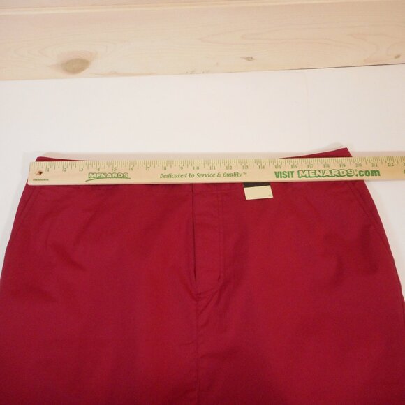 Venezia Women's size 18 Skirt Vintage NWT Short Red Cotton Blend Pockets - Picture 4 of 10